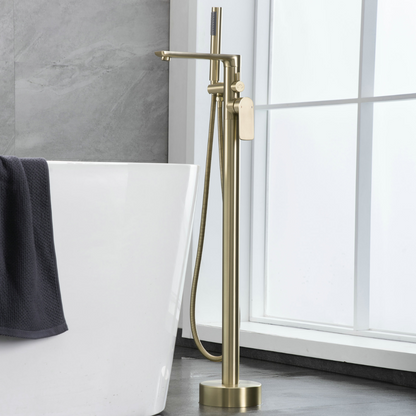 Freestanding bath faucet Emilia - Brushed gold