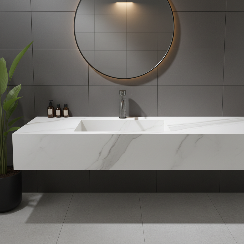 Opbouw vaskekran Angelica - Gunmetal grå