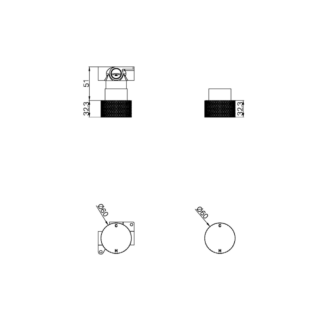 Inbouw Mengkraan Valencia - 1-Gats - Graphite