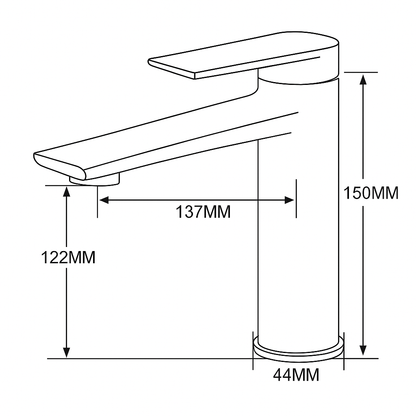 Freestanding Bath Faucet Lisandro – Waterfall Spout – Brushed nickel
