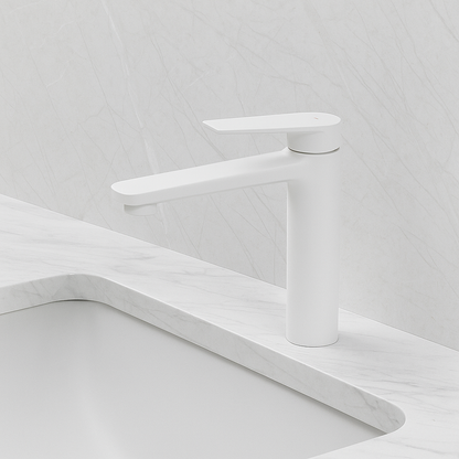 Freestanding Bath Faucet Lisandro – Waterfall Spout – Brushed nickel