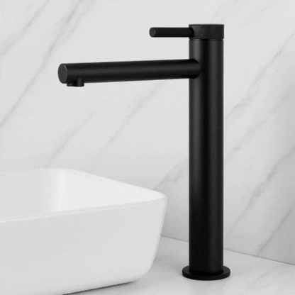 Hoge wastafelkraan Taylor - Mat zwart - 30.5 × 5.5 × 18 cm