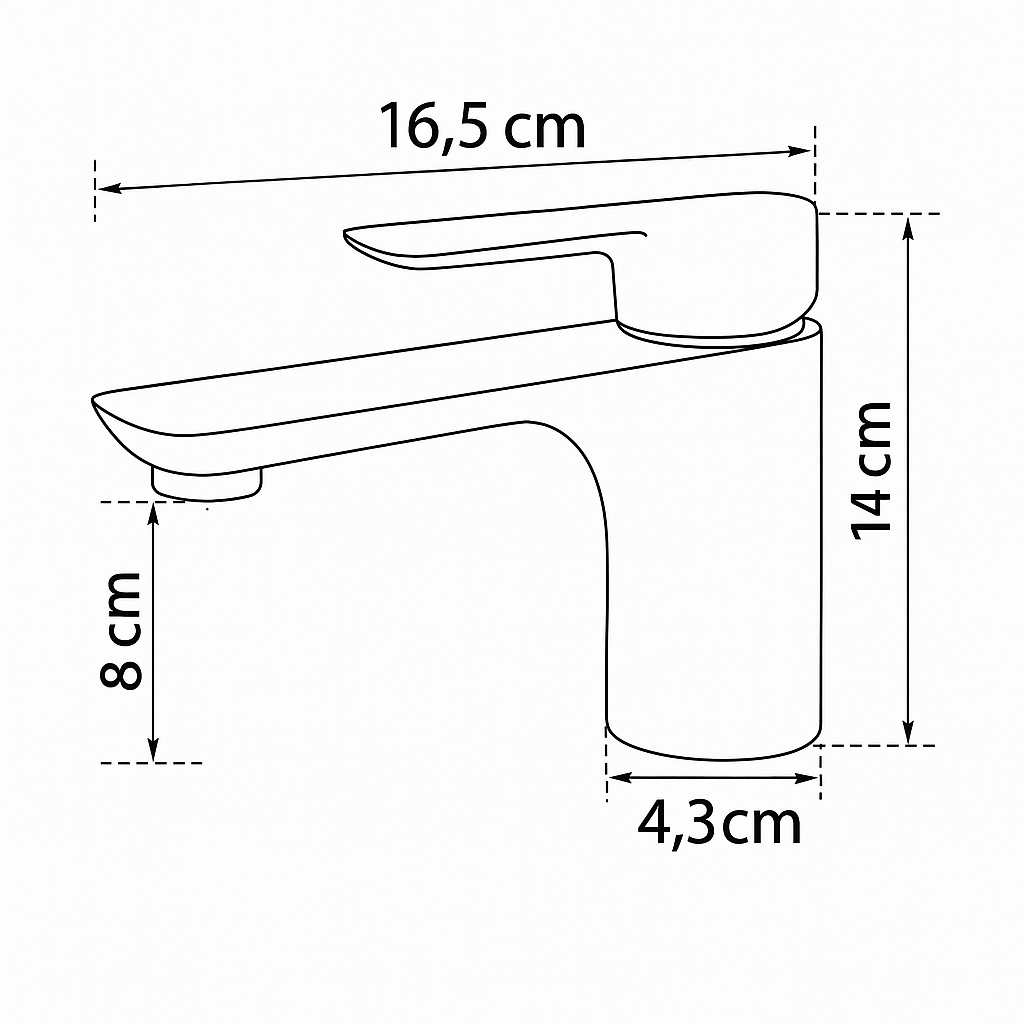 Freestanding Bath Faucet Lisandro – Waterfall Spout – Brushed nickel