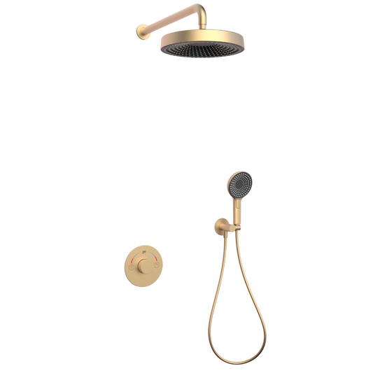 Built-in Rain Shower Set Amalia - Brushed gold