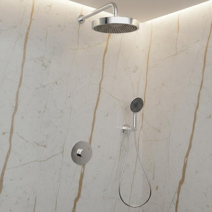 Built-in Rain Shower Set Amalia - Chrome