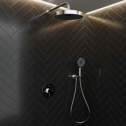 Built-in Rain Shower Set Amalia - Chrome