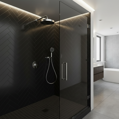 Built-in Rain Shower Set Amalia - Chrome