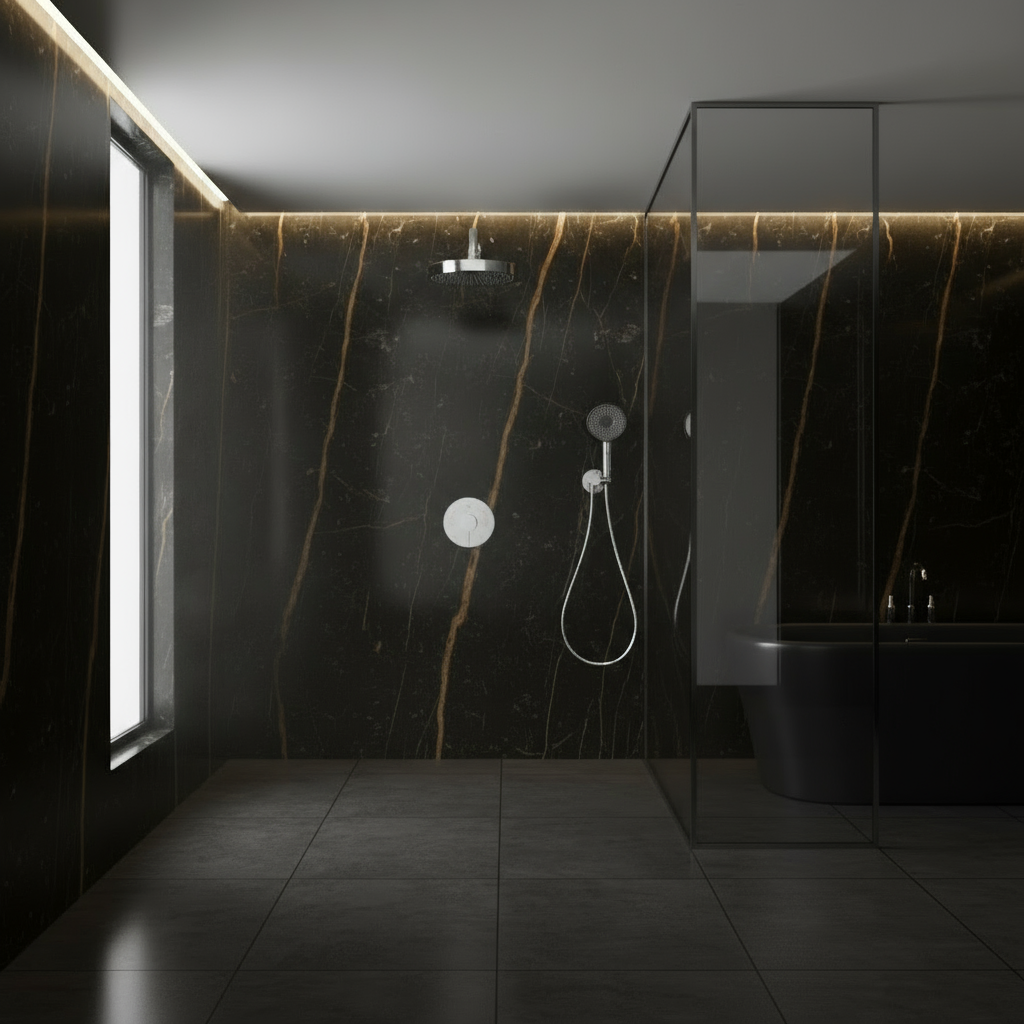 Built-in Rain Shower Set Amalia - Chrome