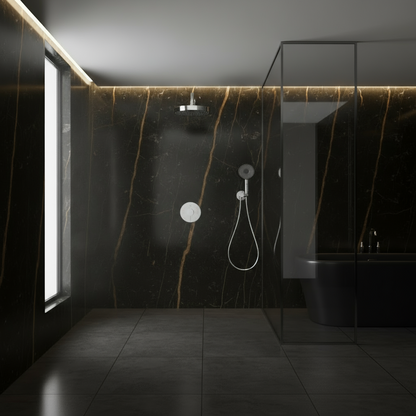 Built-in Rain Shower Set Amalia - Chrome