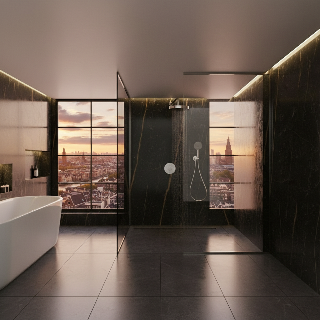 Built-in Rain Shower Set Amalia - Chrome