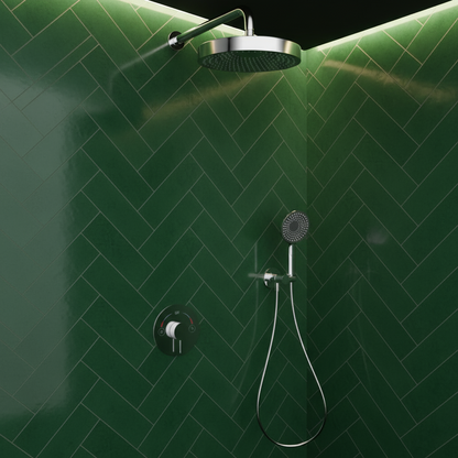 Built-in Rain Shower Set Amalia - Chrome
