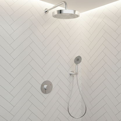 Built-in Rain Shower Set Amalia - Chrome
