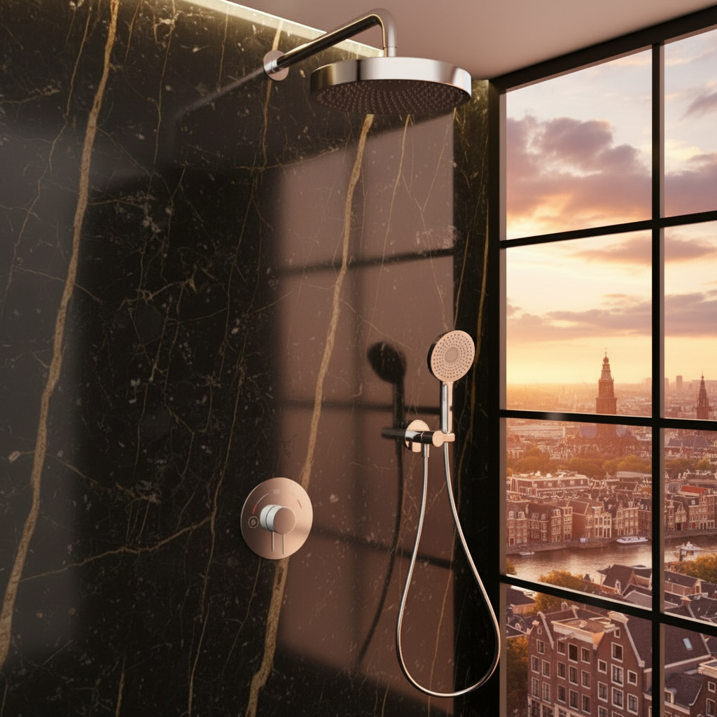 Built-in Rain Shower Set Amalia - Chrome