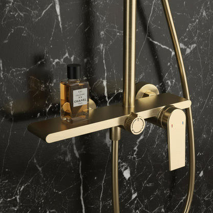 Opbygging regndusjsett Cynthia - Matt svart