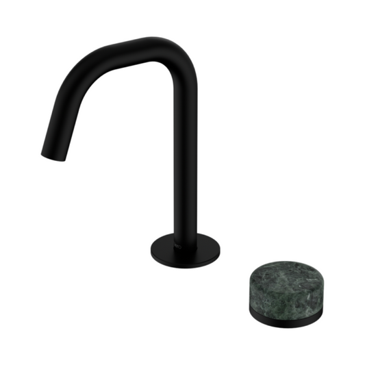 Inbouw Wastafelkraan Sorrento – Verde Alpi – 2-Gats – Rechte (edge) uitloop – Matte black